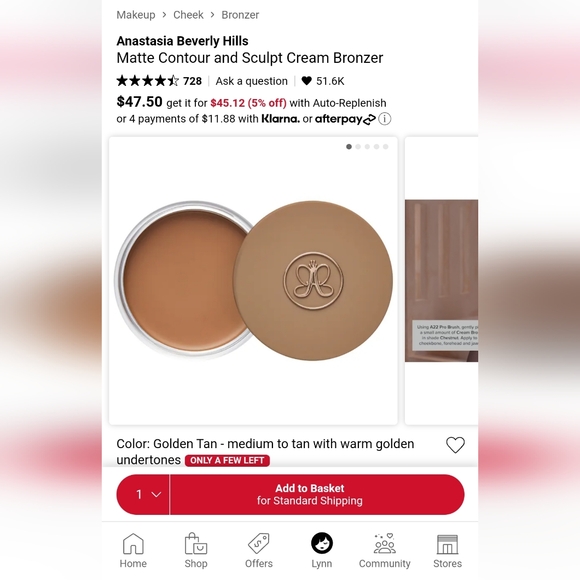 ANASTASIA CREAM BRONZER - Picture 3 of 3